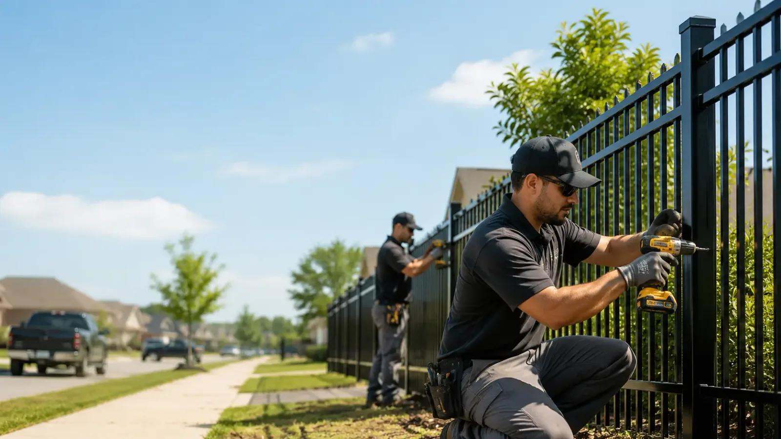 Metal Fence Installation in West Brooklyn, IL